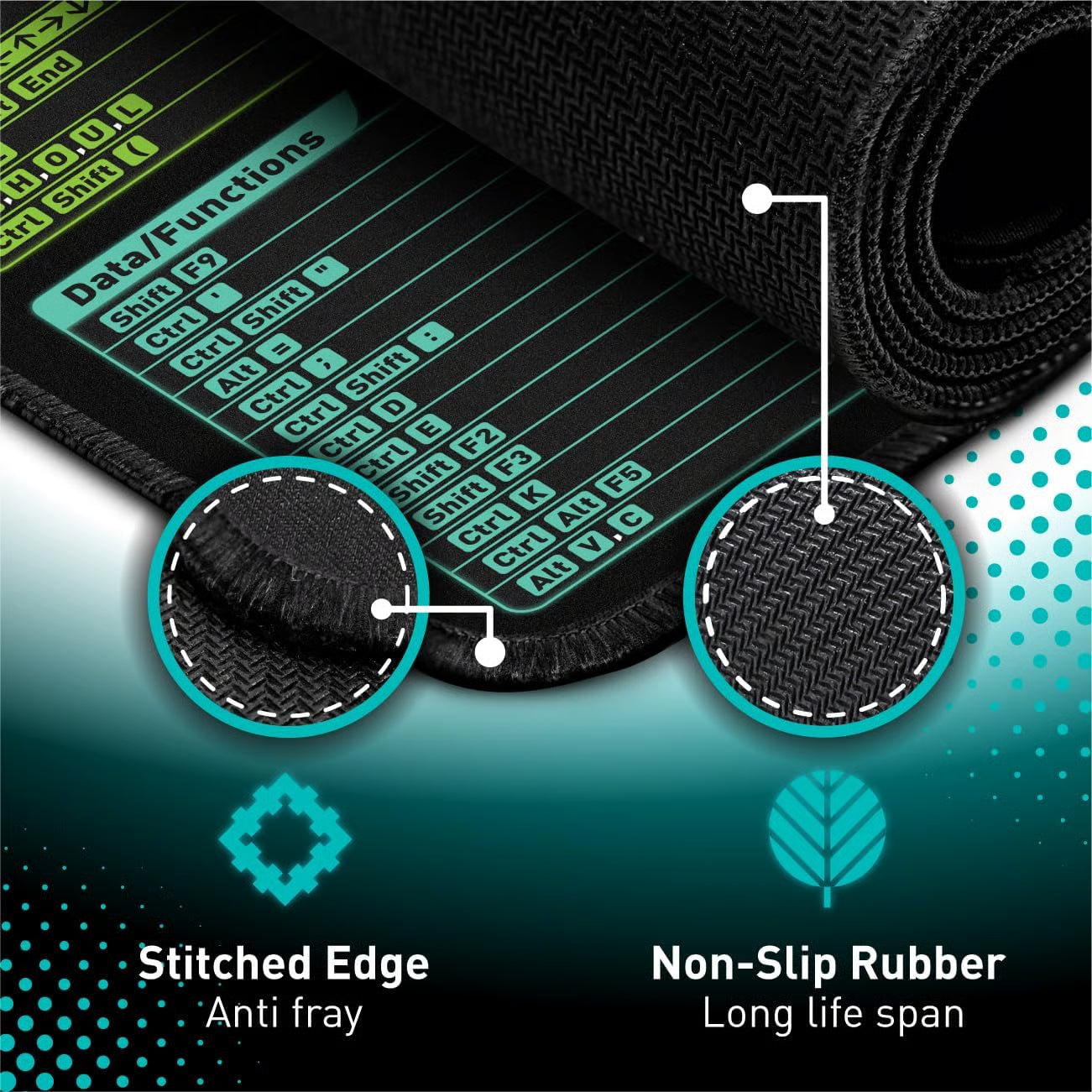 Shortcut Keys Mouse Pad