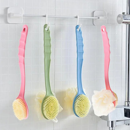 Body Brush with Curved Long Handle