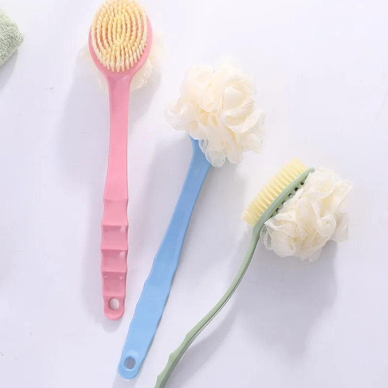 Body Brush with Curved Long Handle