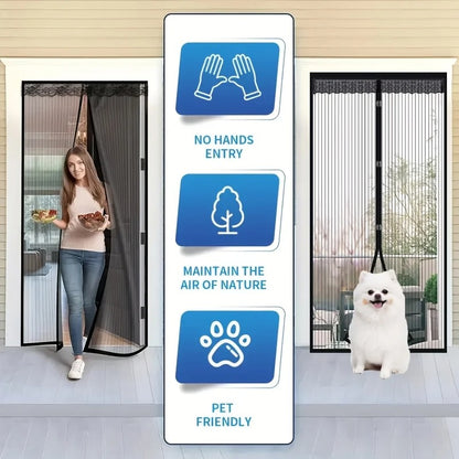 Magnetic Screen Door Curtain