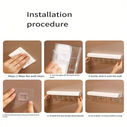 Wall Mounted Storage Organizer with 6 Compartments