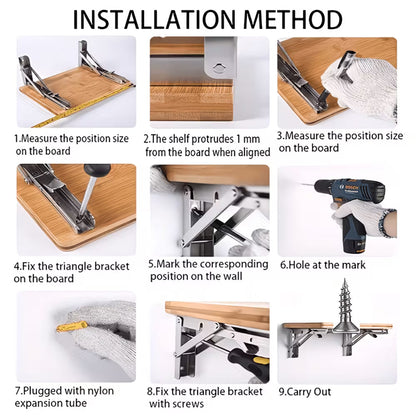 Adjustable Folding Bracket (8 INCH)