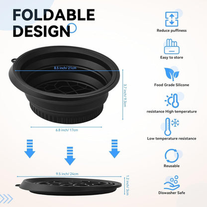 Silicone Foldable Face Ice Bath Bowl