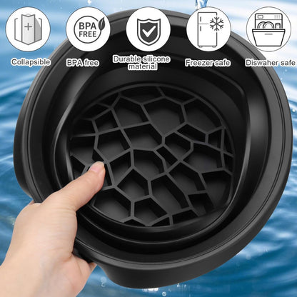 Silicone Foldable Face Ice Bath Bowl