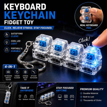 Keyboard Keychain Fidget Toy