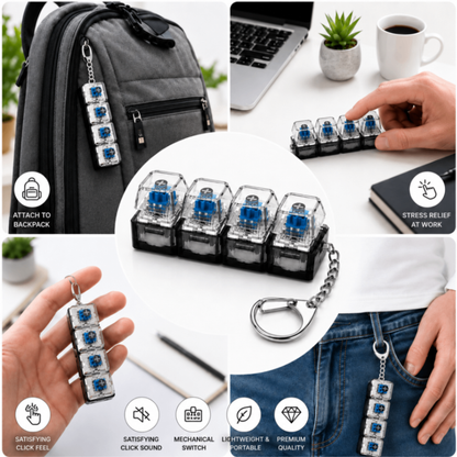 Keyboard Keychain Fidget Toy