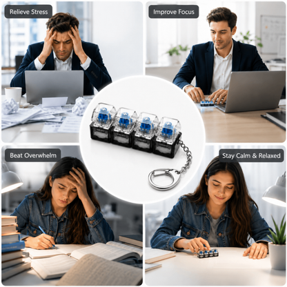 Keyboard Keychain Fidget Toy