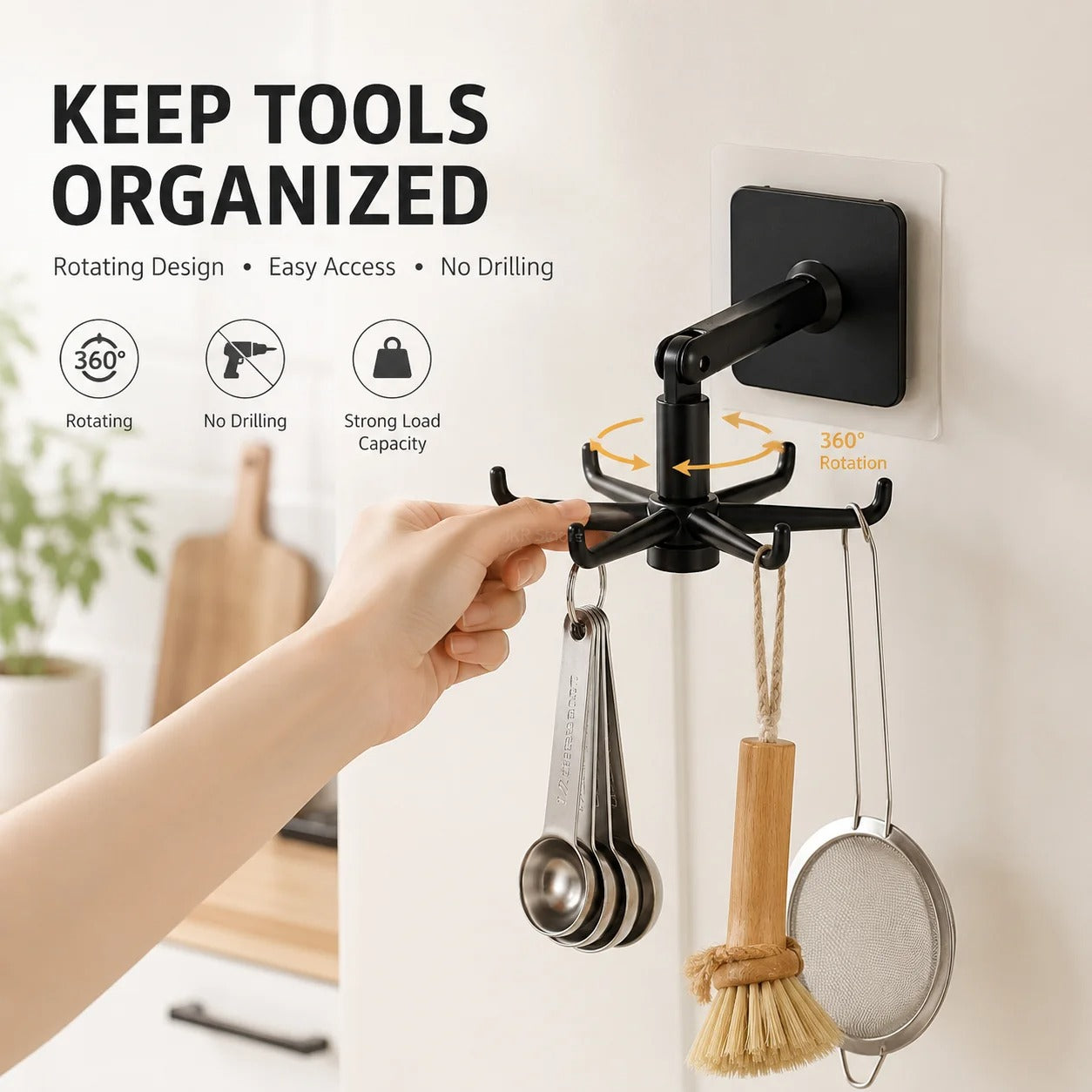 360° Rotatable Wall Hook