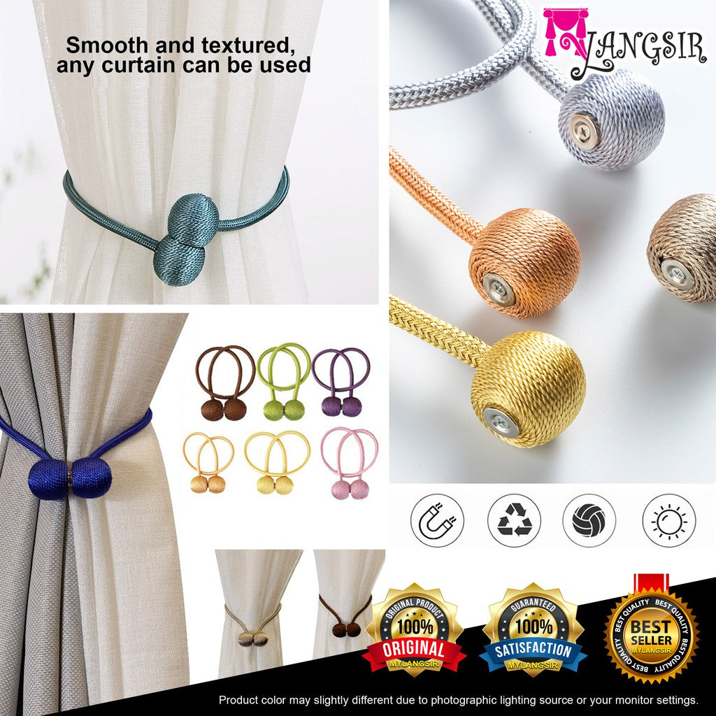 Premium Magnetic Ball Curtain Tiebacks