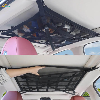 Universal Car Ceiling Mesh Storage Organizer