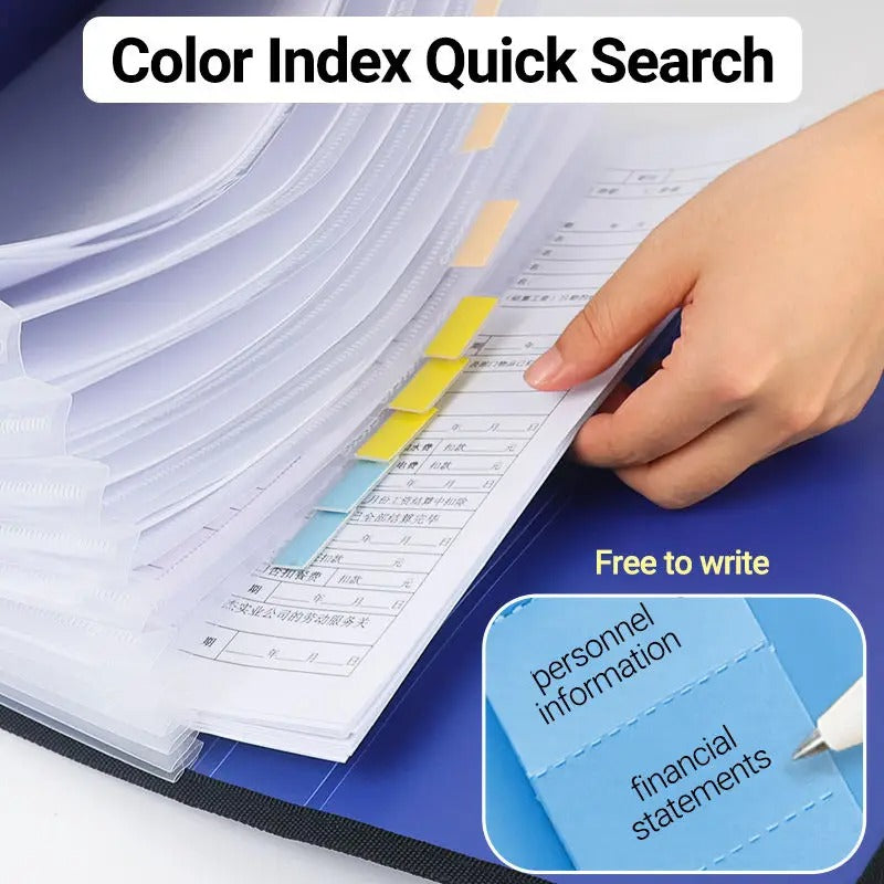 Multi Layer Document Organizer Bag