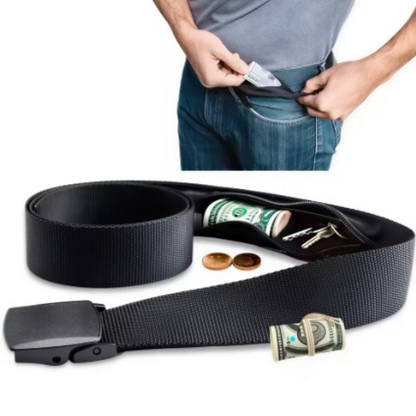 Travel Security Belt with Hidden Cash Pocket