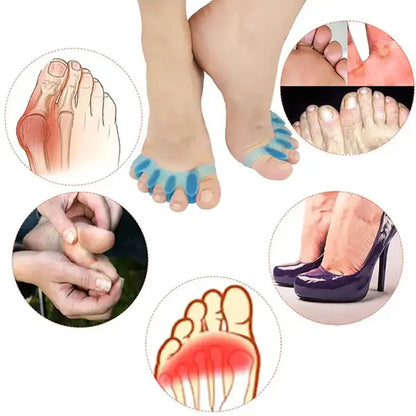 Silicone 5 Hole Toe Separator | Comfortable Toe Alignment & Pain Relief