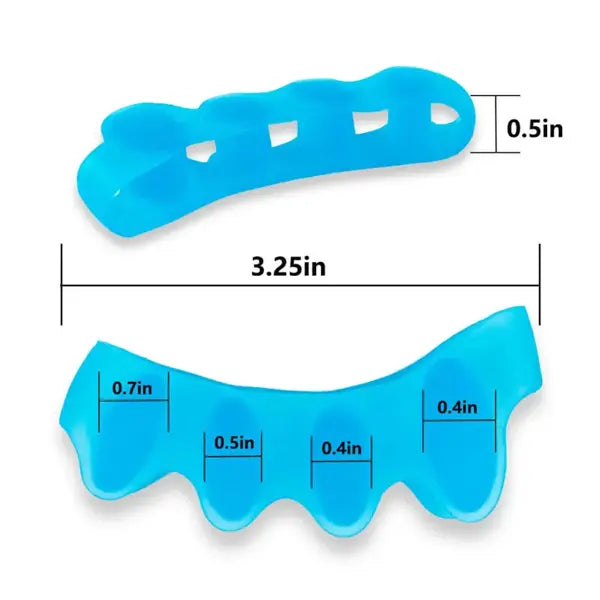 Silicone 5 Hole Toe Separator | Comfortable Toe Alignment & Pain Relief