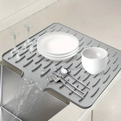Silicone Dish Drying Mat for Kitchen Counter