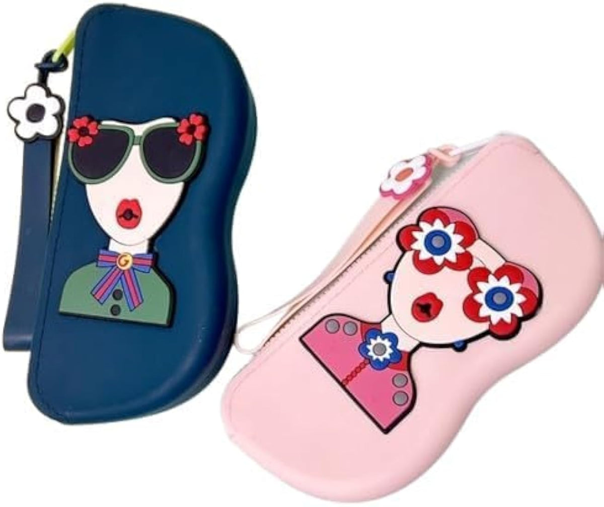 Silicon Sunglasses Case With Zipper Lanyard