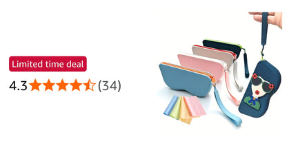 Silicon Sunglasses Case With Zipper Lanyard