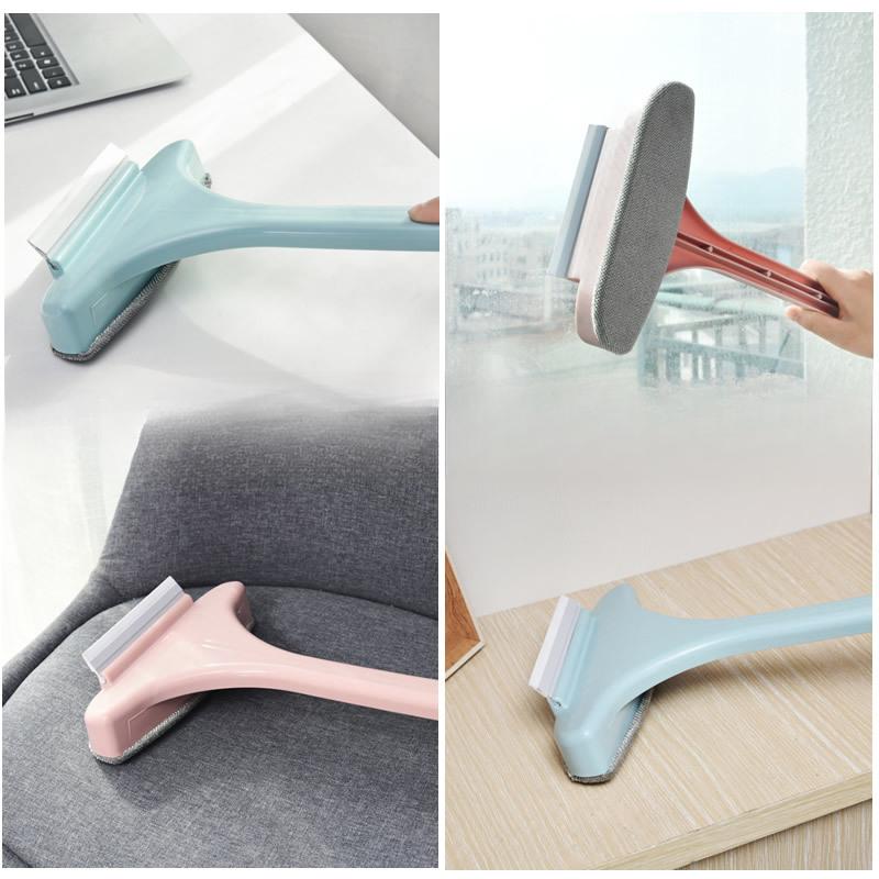 2 in 1 Window Net Cleaning Brush With Wiper