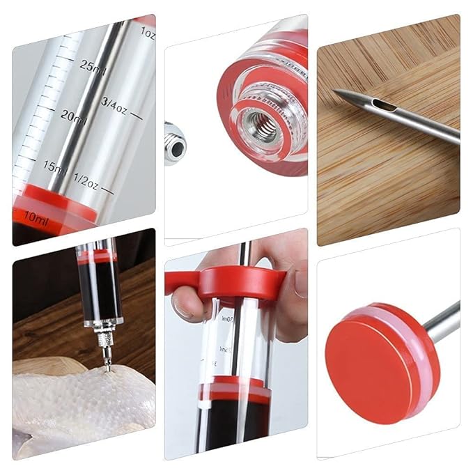 Meat Marinade Injector Gun