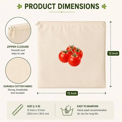 Multi-Purpose Reusable Cotton Grocery Storage Bag