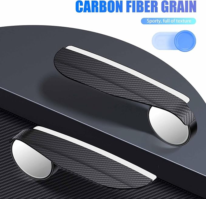 Car Blind Spot Mirror with Rain Eyebrow