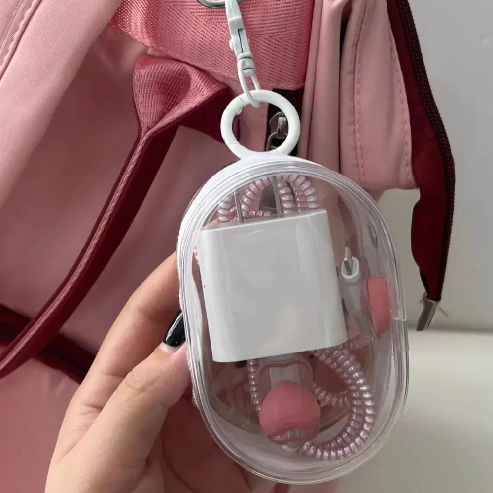 Transparent Travel Organizer Bag With Key Chain