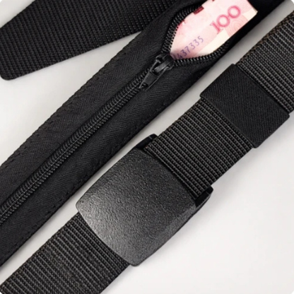 Travel Security Belt with Hidden Cash Pocket