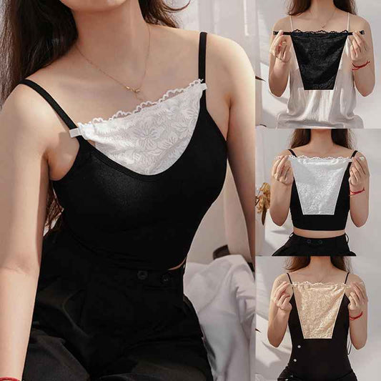 Deep Neck Camisole In 3 Colors (White, Black, Biege)