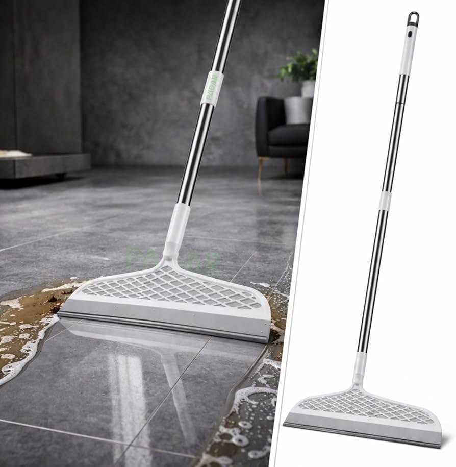 Heavy Duty Floor Scraper Broom & Wiper