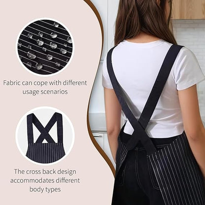 Kitchen Apron with Pockets & Towel Holder