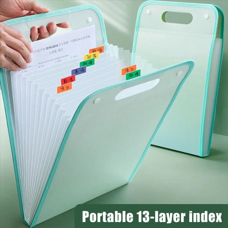 Multi Layer Document Organizer Bag