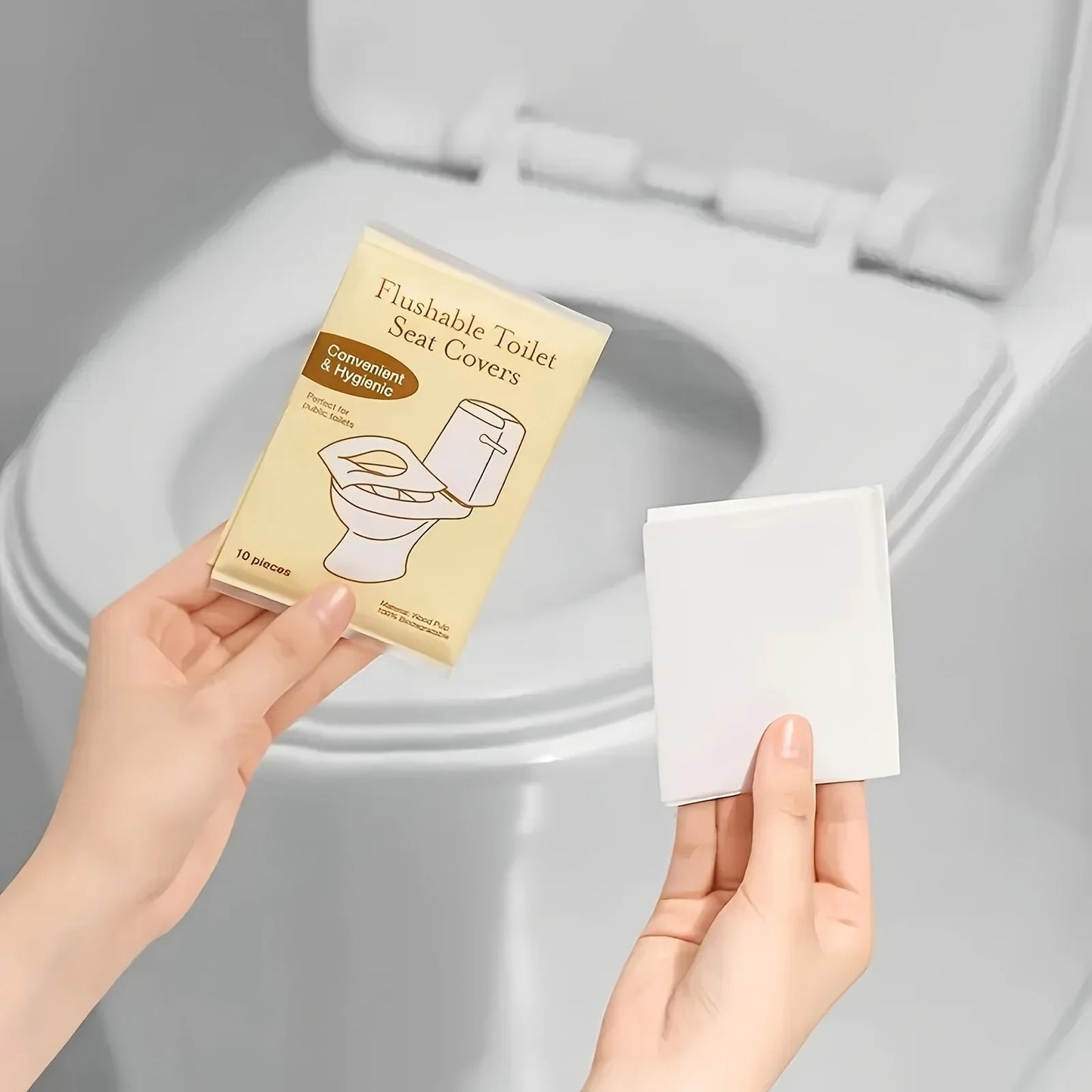Flushable Toilet Seat Covers (10 Pieces)