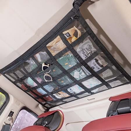 Universal Car Ceiling Mesh Storage Organizer