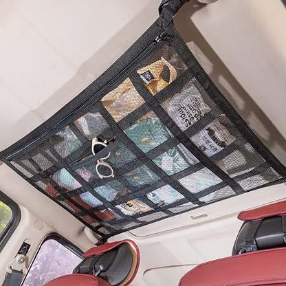 Universal Car Ceiling Mesh Storage Organizer