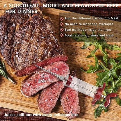 Meat Marinade Injector Gun