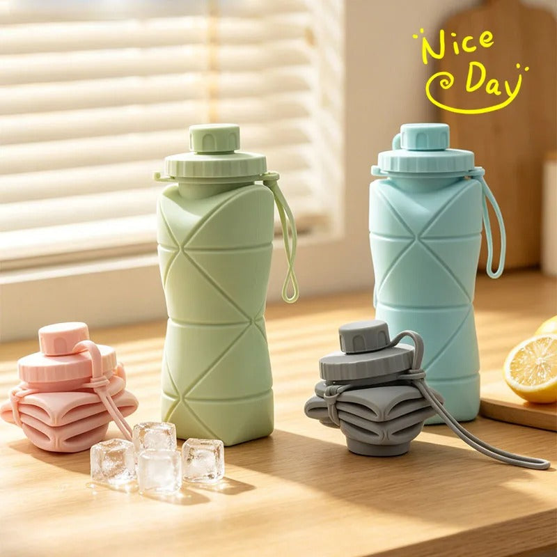 Silicone Foldable Water Bottle 600ML
