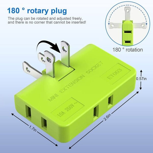 3-in-1 Foldable Socket Adapter