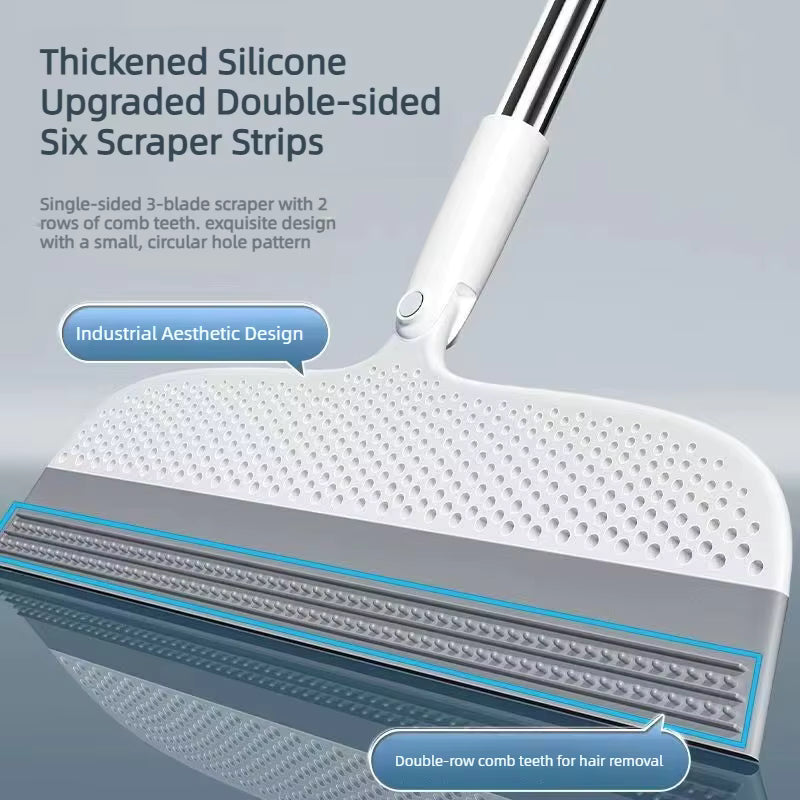Heavy Duty Floor Scraper Broom & Wiper