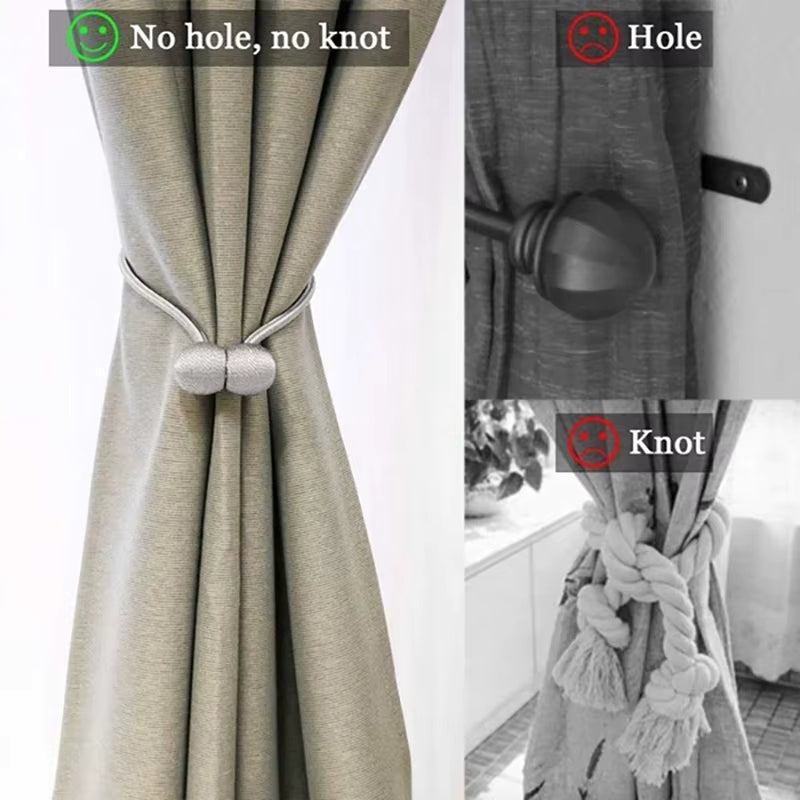 Premium Magnetic Ball Curtain Tiebacks