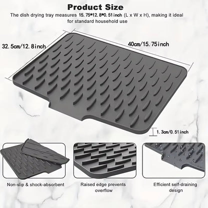 Silicone Dish Drying Mat for Kitchen Counter