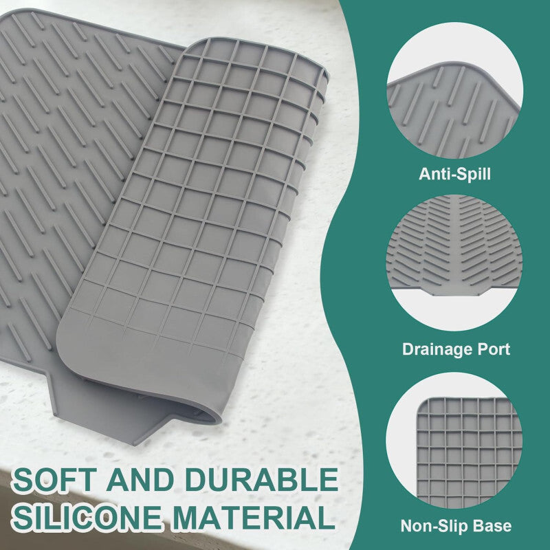💧 Silicone Kitchen Sink Draining Mat