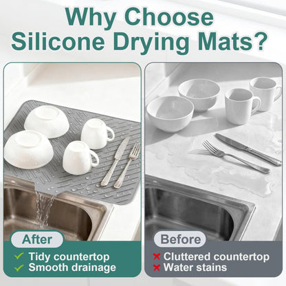 💧 Silicone Kitchen Sink Draining Mat