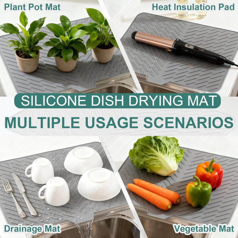 💧 Silicone Kitchen Sink Draining Mat