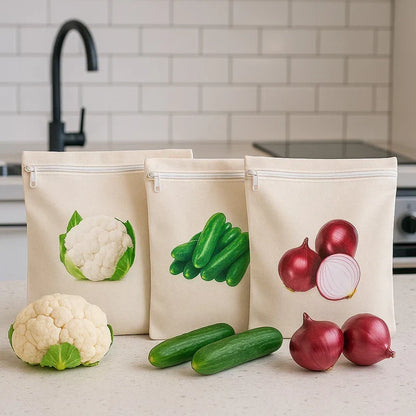 Multi-Purpose Reusable Cotton Grocery Storage Bag