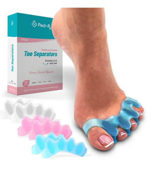 Silicone 5 Hole Toe Separator | Comfortable Toe Alignment & Pain Relief
