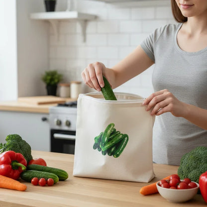 Multi-Purpose Reusable Cotton Grocery Storage Bag