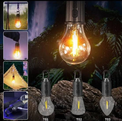 Outdoor USB Rechargeable LED Lamp Bulbs