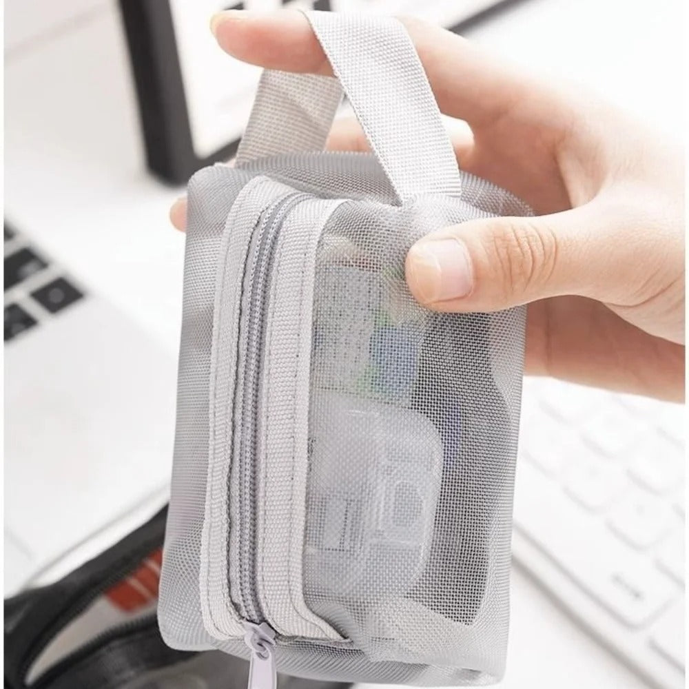 Nylon Mesh Zipper Pouch