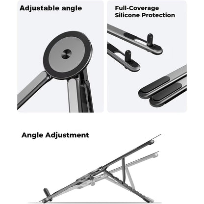 Portable Magnetic Laptop & Phone Stand