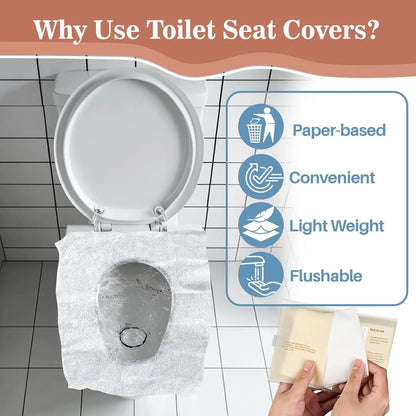 Flushable Toilet Seat Covers (10 Pieces)